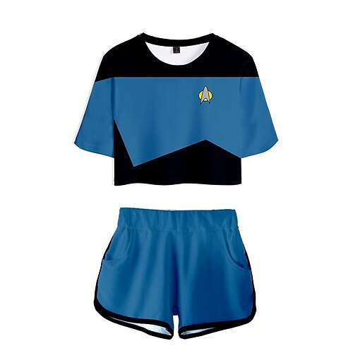 

Star Trek Drakter Shorts Avskåret topp Trykt mønster Graphic Shorts Avskåret topp Til Dame Voksne 3D-utskrift 100% Polyester Fritid / hverdag