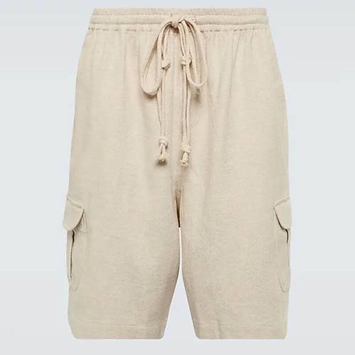 

Men's Shorts Linen Shorts Summer Shorts Beach Shorts Pocket Drawstring Elastic Waist Plain Comfort Breathable Outdoor Daily Going out Linen / Cotton Blend Fashion Streetwear White Green