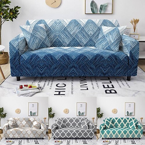 

Funda de sofá elástica, funda boho, funda de sofá seccional elástica para sillón loveseat de 4 o 3 plazas, tumbona en forma de l para sala de estar, protector de sofá a prueba de polvo