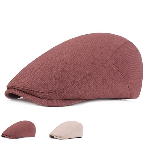 

Per uomo Cappello basco Rosa Beige Cotone La moda Streetwear Moda La moda degli anni '20 Esterno Giornaliero Per uscire Liscio Caldo