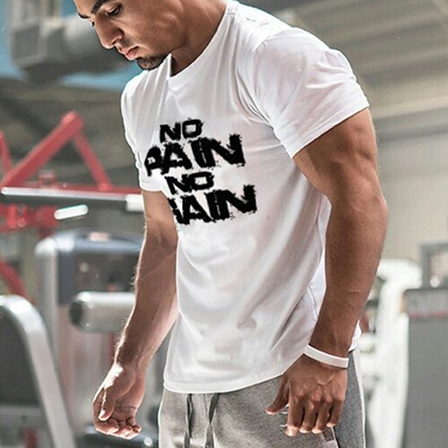 

Per uomo T-shirt da corsa Maglia da palestra Manica corta Superiore Sportivo Athleisure Cotone Traspirante Morbido Asciugatura rapida Corsa Jogging Addestramento abbigliamento sportivo Abbigliamento