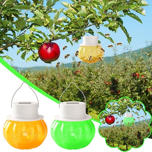 

solor vespa trappola per moscerini della frutta riutilizzabile trappola per moscerini della frutta trappola per talpe esca assassino di insetti giardino cortile verdure mosche disinfestazione
