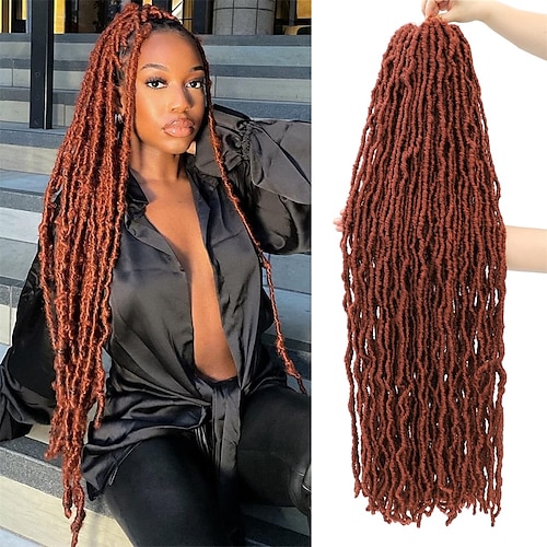 

doux locs 36 pouces cheveux au crochet 5packs faux locs cheveux au crochet pré bouclés synthétiques bouclés doux faux locs extension de cheveux au crochet déesse locs tresses au crochet