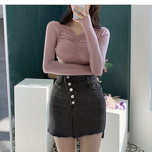 

Krydret jenter Y2K År 2000 قميص Dame Japansk Cosplay-kostymer Rosa
