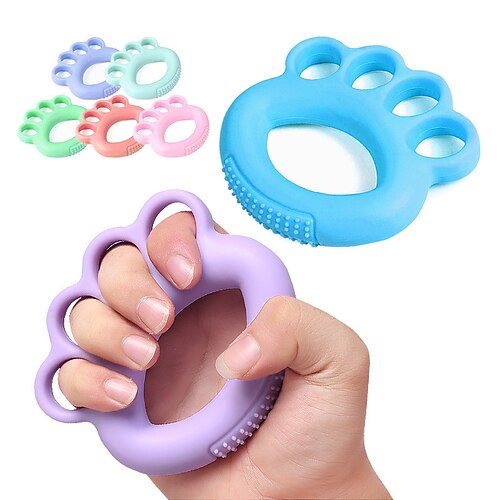 

1 stk fingergrep for menn og kvinner fingerball trener grip ball styrke klem stress baller for hånd fingergrep styrkende øvelse for hånd