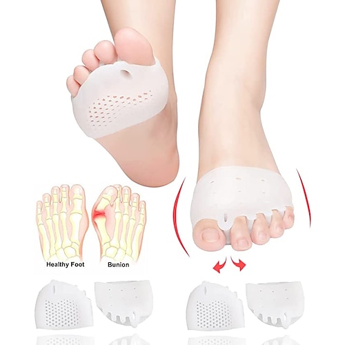 

Metatarsal Pads, Gel Toe Separators, Bunion Corrector Cushion, Toe Spacers, Ball of Foot Cushions, Soft&Breathable, Idea for Mortons Neuroma, Blisters, Diabetic Feet, Hammer Toe, Rapid Pain Relief