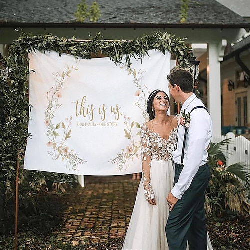 

Wedding Tapestry Art Decor Photograph Backdrop Blanket Curtain Hanging Home Bedroom Living Room Decoration