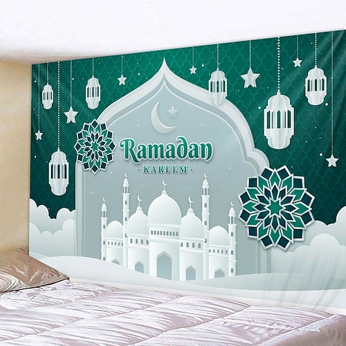 

Ramadan eid mubarak tapisserie murale art décor photographie toile de fond couverture rideau suspendu maison chambre salon décoration