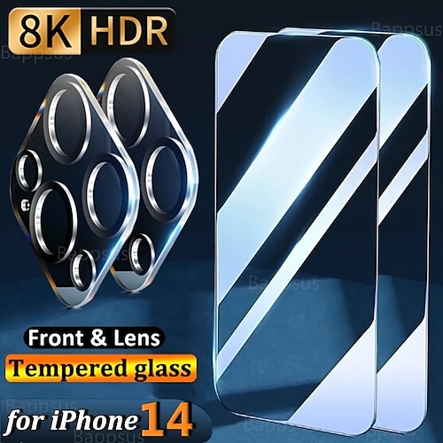 

[22Pack] Phone Screen Protector Camera Lens Protector For Apple iPhone 14 Pro Max 14 Plus 13 12 11 Pro Max Mini SE Tempered Glass 9H Hardness Anti Bubbles Anti-Fingerprint High Definition Ultra