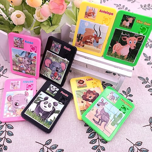 

[5pcs]Early Educational Toy Developing for Children Jigsaw Digital Number Animal Cartoon Puzzle Game Toys