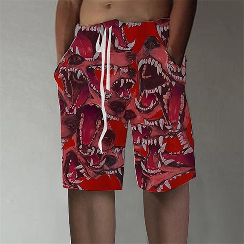 

Herren Shorts Kurze Hosen Sommer-Shorts Strandshorts Kurze Hosen Baggy Shorts Kurze Hosen Kordelzug Elastische Taille 3D-Druck Graphic Karikatur Atmungsaktiv Weich Kurz Casual Täglich Festtage