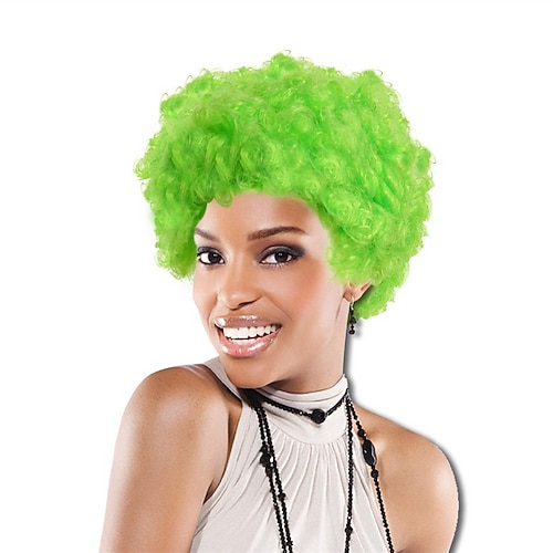

bynyheder afro paryk 70'er 80'er diskotema St.Patrick's Day parykker