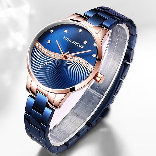 

mini focus royal casual quartz femmes montres top marque luxe bracelet en acier inoxydable diamant élégant affaires dames montres-bracelets