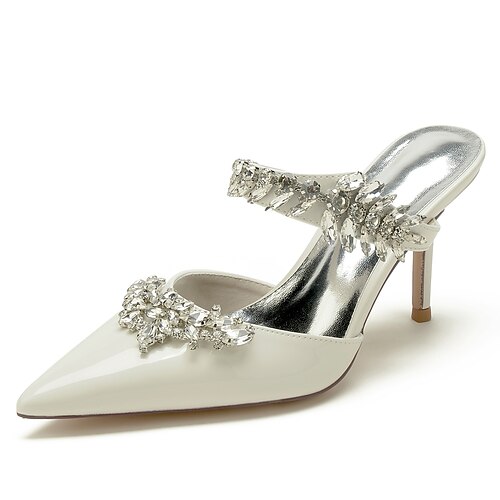 

Per donna scarpe da sposa Taglie forti Matrimonio Feste Giornaliero tacchi da sposa Scarpe da sposa Scarpe da damigella d'onore Con diamantini A stiletto Appuntite Lussuoso Elegante Vernice Mocassino