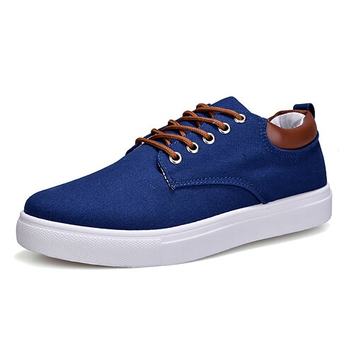 

Homme Basket Chaussures de skate Décontractées Classique Extérieur du quotidien Toile Tissu élastique Noir Bleu Kaki Automne Printemps