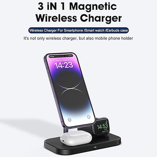 

Chargeur Sans Fil 18 W Puissance de sortie Station de recharge sans fil CE Charge sans fil rapide Universel Protection de la sécurité Pour Mobile Compatible avec tous les appareils compatibles avec