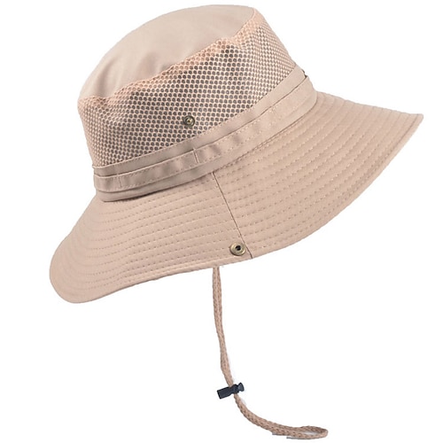 

Homme Chapeau de seau Chapeau de soleil Chapeau de pêche Bonnet Boonie Chapeau de Randonnée Noir bleu marine Mélange Poly / Coton Maille Vêtement de rue mode Décontractées Extérieur du quotidien