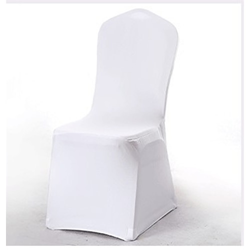 

White Wedding Chair Covers Patio Chair Cover Outdoor Stretch Slipcovers Chair Protector for Wedding, Holidays, Banquet, Party, Celebration 1 PCS