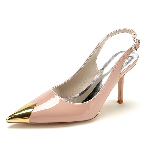 

Per donna scarpe da sposa Taglie forti Matrimonio Feste Giornaliero tacchi da sposa Scarpe da sposa Scarpe da damigella d'onore A stiletto Appuntite Elegante Vernice Listino alla caviglia Tinta unica