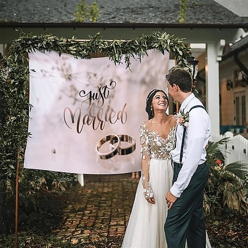 

heureux mariage grand mur tapisserie proposition art décor photographie toile de fond couverture rideau suspendu maison chambre salon décoration