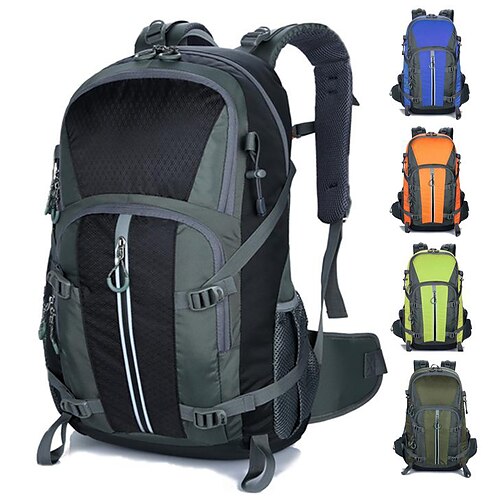 

20-35 L Hiking Backpack Rucksack Rain Waterproof Breathable Foldable Lightweight Reflective Trim Outdoor Hunting Fishing Hiking Climbing Polyester Nylon Black Blue Dark Green