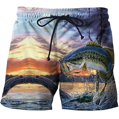 

Per uomo Boxer da surf Pantaloncini da mare Boxer da mare Tasche A cordoncino Vita elastica Prodotti per pesci Asciugatura rapida Esterno Per eventi Per uscire Boho Hawaiano Giallo Verde chiaro