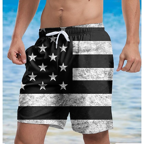 

Per uomo Boxer da surf Leggero Asciugatura rapida Boxer da surf Surf Spiaggia A quadri Gradiente Con stampe Primavera Estate
