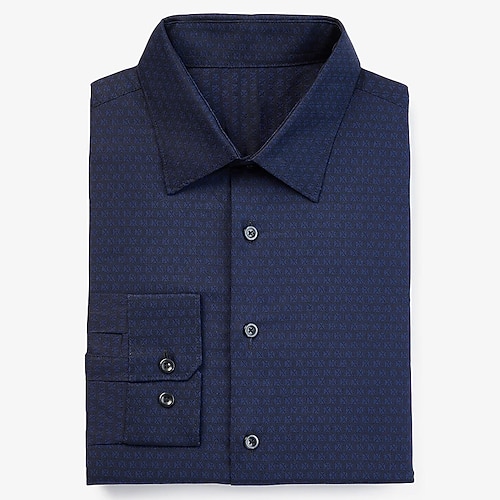 

Per uomo Camicie Camicia con bottoni Nero Rosso scuro Blu marino Manica lunga Stampe astratte Collo ripiegabile Primavera & Autunno Per uscire Casual / quotidiano Abbigliamento Stampa