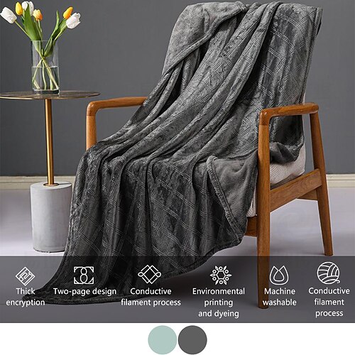 

Blankets Throws, Solid Colored Polyester / Flannel Toison Warmer Comfy Super Soft Blankets