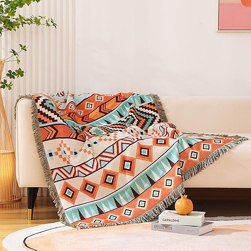 

housse de canapé boho canapé couverture jeter serviette pour canapé sectionnel fauteuil causeuse 4 ou 4 ou 3 places l forme anti-rayures chat lavable