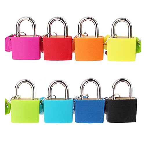 

22mm couleur boîtier en plastique cadenas étudiant sac serrure journal serrure économies réservoir petite serrure