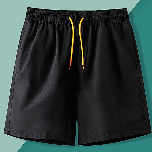 

Herre Atletisk shorts Aktiv shorts Shorts Strandshorts Casual shorts Lomme Snorer Elastisk midje عادي Hurtigtørkende Kort utendørs Ferie Ut på byen Mote Fritid Svart Hvit