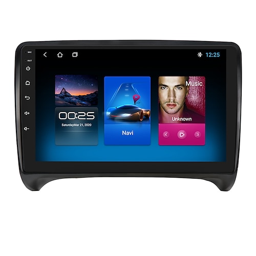 

in-dash bil dvd-spiller 9 tommer 2 din android 10.0 bil gps navigator multimedia dvd-spiller for audi tt mk2 8j 2006-2014