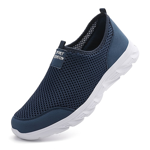 

Per uomo Mocassini e Slip-Ons Scarpe comfort Taglie forti Informale Esterno Giornaliero Retato Traspirante Bianco / nero Nero Blu Estate Primavera