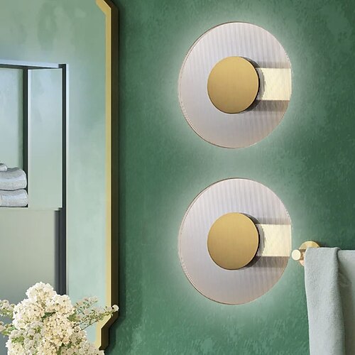 

led vegglamper moderne vegglamper jern 7w varmhvit vegglampe vegglampe til bad stue soverom gang 110-240v