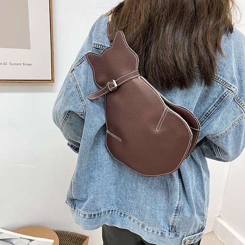 

Per donna Borsa a tracolla Borsa a tracolla pelle sintetica Esterno Giornaliero Cerniera Regolabile Traspirante Duraturo Liscio Nero Marrone Caffè