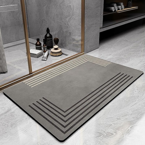 

Diatomaceous Earth Bath Mat Super Absorbent Toilet Door Quick-Drying Foot Mat Entry Door Mat Non-Slip Mat