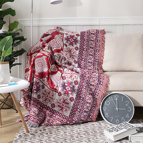 

housse de canapé boho canapé couverture jeter serviette pour canapé sectionnel fauteuil causeuse 4 ou 4 ou 3 places l forme anti-rayures chat lavable