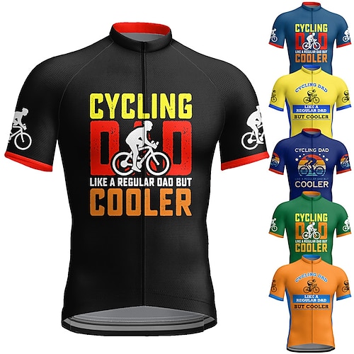 

21Grams Per uomo Maglia da ciclismo Manica corta Bicicletta Superiore con 3 tasche posteriori Ciclismo da montagna Cicismo su strada Traspirante Traspirazione umidità Asciugatura rapida Strisce