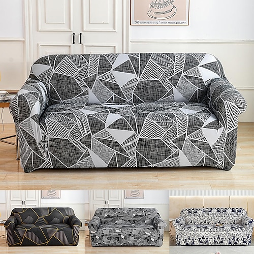 

Stretch Sofa Cover Slipcover Elastic Sectional Couch Cover for Armchair Loveseat 4 or 3 seater L shape Chaise Lounge for Living Room Dust-Proof Cove Couch Protector