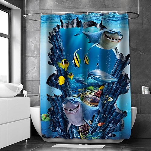 

Seaworld salle de bain rideau de douche polyester décontracté nouveau design