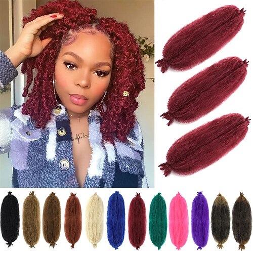 3 Packs Marley Twist Braiding Hair Springy Twist Hair for