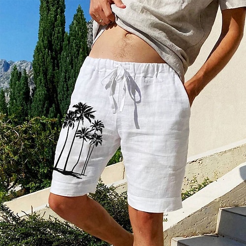 

Herren Shorts Kurze Hosen Sommer-Shorts Strandshorts Kurze Hosen Baggy Shorts Kurze Hosen Kordelzug Elastische Taille 3D-Druck Graphic Kokosnussbaum Atmungsaktiv Weich Kurz Casual Täglich Festtage