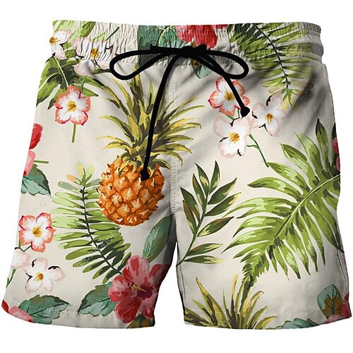 

Per uomo Boxer da surf Pantaloncini da mare Boxer da mare Pantaloncini estivi Pantaloncini da spiaggia Tasche A cordoncino Vita elastica Fenicottero Piante Asciugatura rapida Esterno Per eventi Per