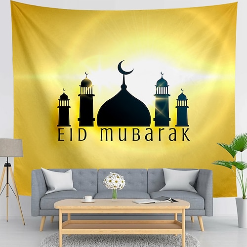 

Ramadan Eid Mubarak Arazzo Da Parete Art Decor Fotografia Sfondo Coperta Tenda Da Appendere A Casa Camera Da Letto Soggiorno Decorazione