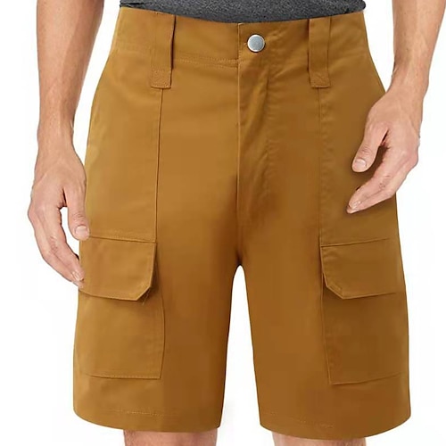 

Homens Bermuda Cargo Calção Bolso multi Tecido Conforto Ao ar livre Diário Para Noite 100% Algodão Moda Roupa de rua Preto Branco