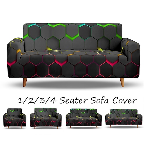 

capa de sofá capa de sofá elástica capa de sofá macia e durável 1 peça para poltrona loveseat 4 ou 3 lugares chaise lounge em forma de l para sala de estar protetor de sofá à prova de poeira