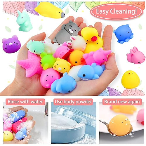 

36PCS Funny Shape Slow Rebound Decompression Squishie Toy Slow Rising Stress Relief Toys Antistress Hands Toy Interesting Gift