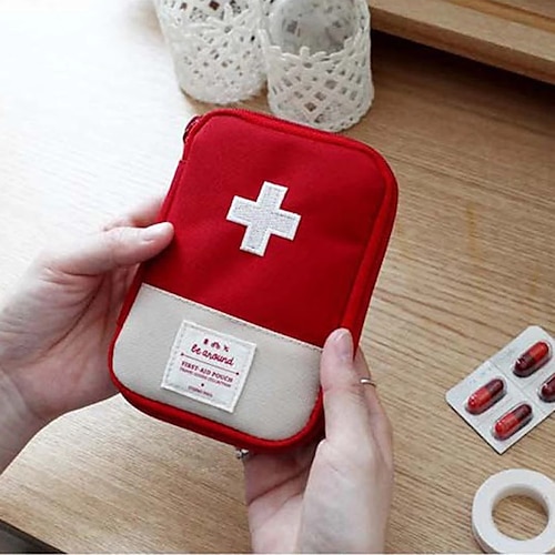 

Cute Mini Portable Medicine Bag First Aid Kit Medical Emergency Kits Organizer Outdoor Household Medicine Pill Storage Bag