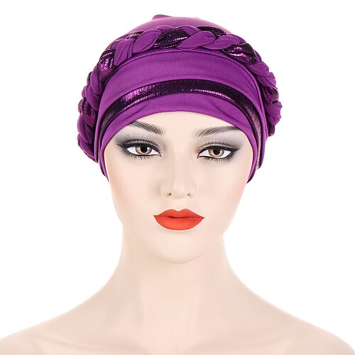 

Copricapo Accessori per capelli Miscela polyester / cotone A falda larga turbanti Festa / Serata Informale Stile etnico Con A strati A fantasia Copricapo Copricapo